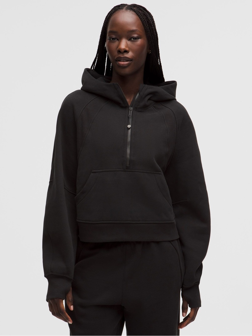 Lululemon black scuba sweatshirt
